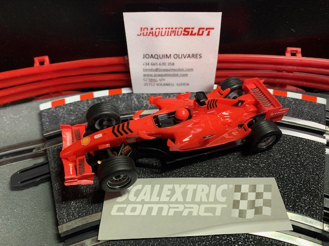 scalextric compact f1 c10376s300 sin formula f-red